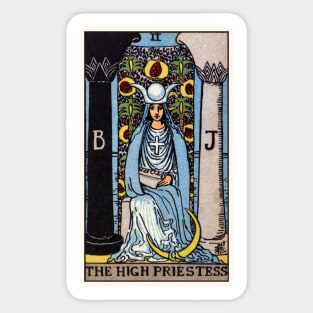 II. The High Priestess Tarot Card Sticker